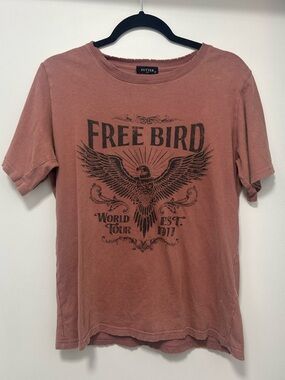 Zutter Free Bird Graphic Tee - Dusty Rose